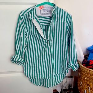 Jcrew striped popover